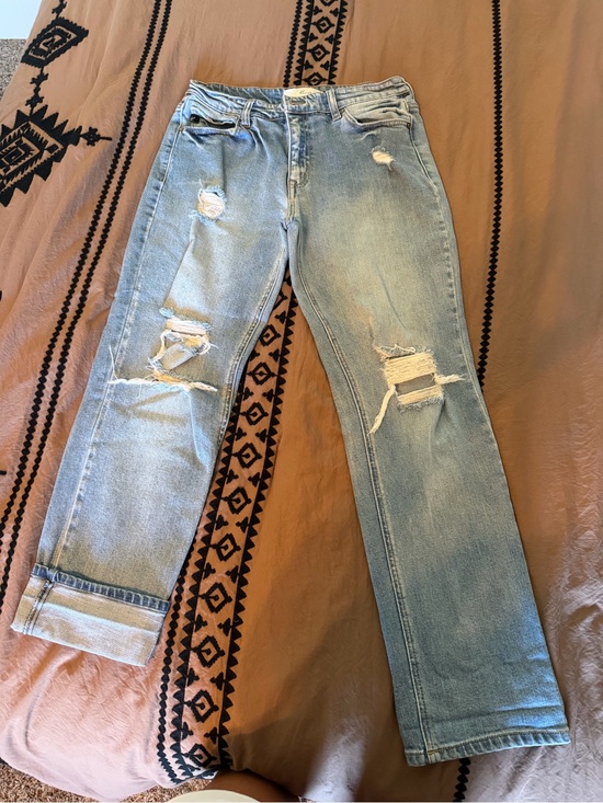 KanCan Denim - Light Blue Distressed Women’s capri